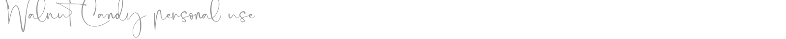 Walnut Candy font preview